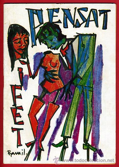 Coleccionismo de Revistas y Peri&oacute;dicos: REVISTA FALLERA , PENSAT Y FET , 1965 ,FALLAS VALENCIA , ORIGINAL ,F1307