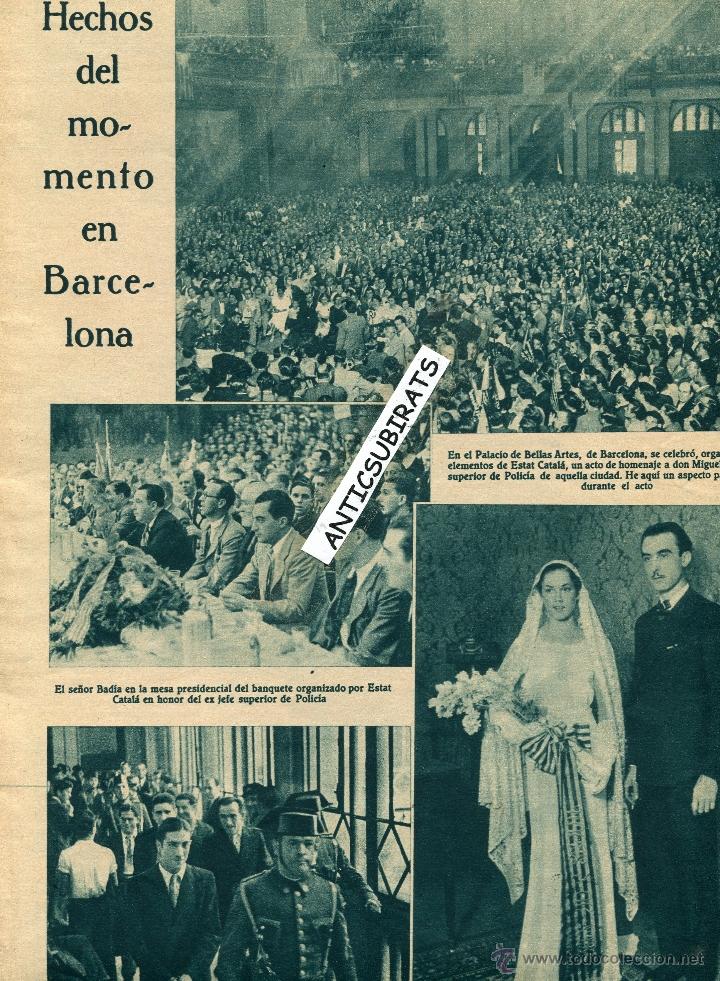 Collection Magazines and Newspapers: REVISTA A&Ntilde;O 1934 DOCTOR GREGORIO MARA&Ntilde;ON FESTES DE ESTAT CATALA MIQUEL BADIA ROMERO DE TORRES