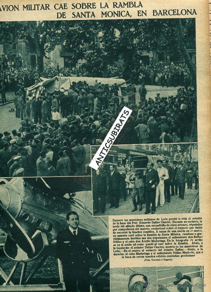 Coleccionismo de revistas y peri&oacute;dicos: A&Ntilde;O 1934 MIGUEL DE UNAMUNO EN SALAMANCA SANTA CRISTINA COSTA BRAVA AVION ESTRELLADO EN LAS RAMBLAS