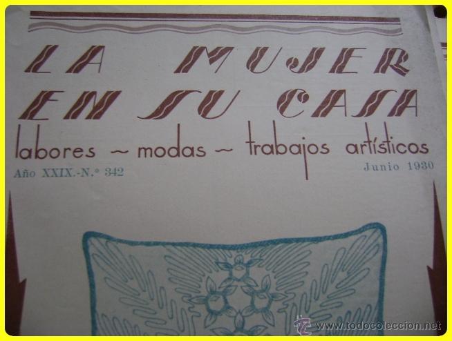 Collezionismo di Riviste e Giornali: Revista La mujer en su casa, 1930 junio, n&uacute;mero 342