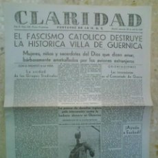 Coleccionismo de Revistas y Periódicos: EDICIÓN FACSIMIL CLARIDAD PORTAVOZ DE LA UGT - 1937. Lote 41260845