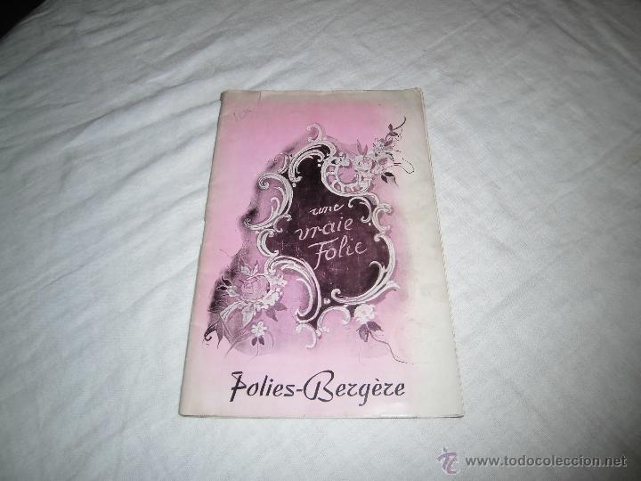 Coleccionismo de revistas y peri&oacute;dicos: FOLIES-BERGERE ,PUBLICIDAD COCA COLA,AGUA PERRIER ,CO&Ntilde;AC COURVOISIER,CO&Ntilde;AC BISQUIT.CHAMPAGNE CASTELL