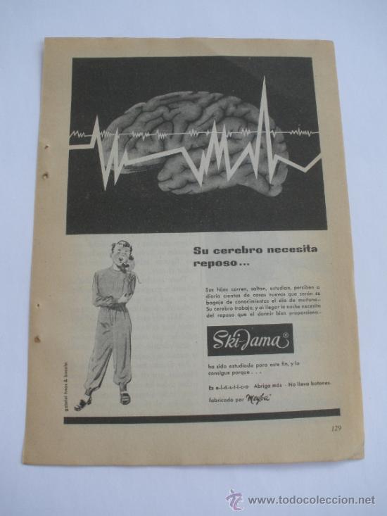 Coleccionismo de Revistas y Peri&oacute;dicos: ANUNCIO PUBLICIDAD SKI JAMA. MEYBA - LAMINAS REFLEXIVAS SCOTCHLITE (A&Ntilde;O 1954)