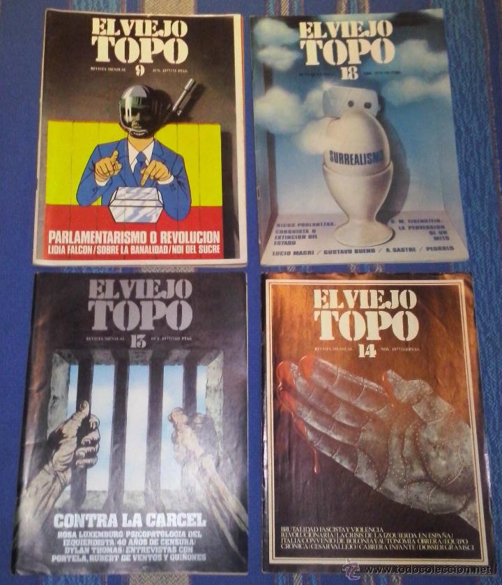 Coleccionismo de Revistas y Peri&oacute;dicos: el viejo topo - 1977 - Numeros: 9 - 13 - 14 - 18