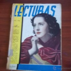 Coleccionismo de Revistas y Periódicos: REVISTA LECTURAS - AÑO XVI Nº 180 - MAYO DE 1936 - PORTADA NORMA SHEARER. Lote 41386897