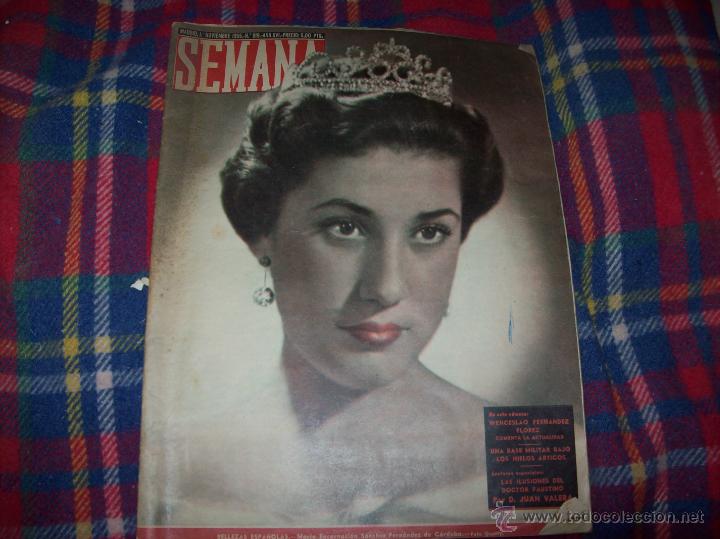 Coleccionismo de Revistas y Peri&oacute;dicos: REVISTA SEMANA.N&ordm; 819. 1 DE NOVIEMBRE 1955.FANT&Aacute;STICO EJEMPLAR.VER FOTOS.