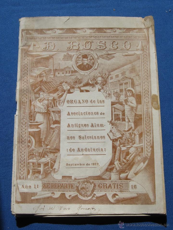 Collezionismo di Riviste e Giornali: REVISTA D. BOSCO - SEPTIEMBRE DE 1922 - N&ordm; 16