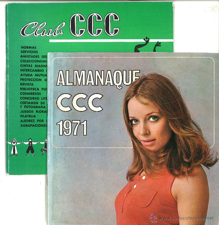 Coleccionismo de Revistas y Peri&oacute;dicos: 2 revistas Club CCC, 1968 y 1971, con ambos discos.