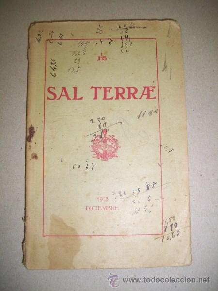 Colecionismo de Revistas e Jornais: SAL TERRAE : Revista mensual para sacerdotes. Julio 1913 ; Tomo II ; N&ordm; 24