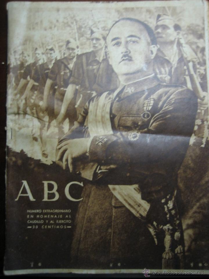 Coleccionismo de revistas y peri&oacute;dicos: REVISTA ABC MADRID 19 MAYO 1939 NUMERO EXTRAORDINARIO HOMENAJE AL CAUDILLO FRANCO Y AL EJERCITO