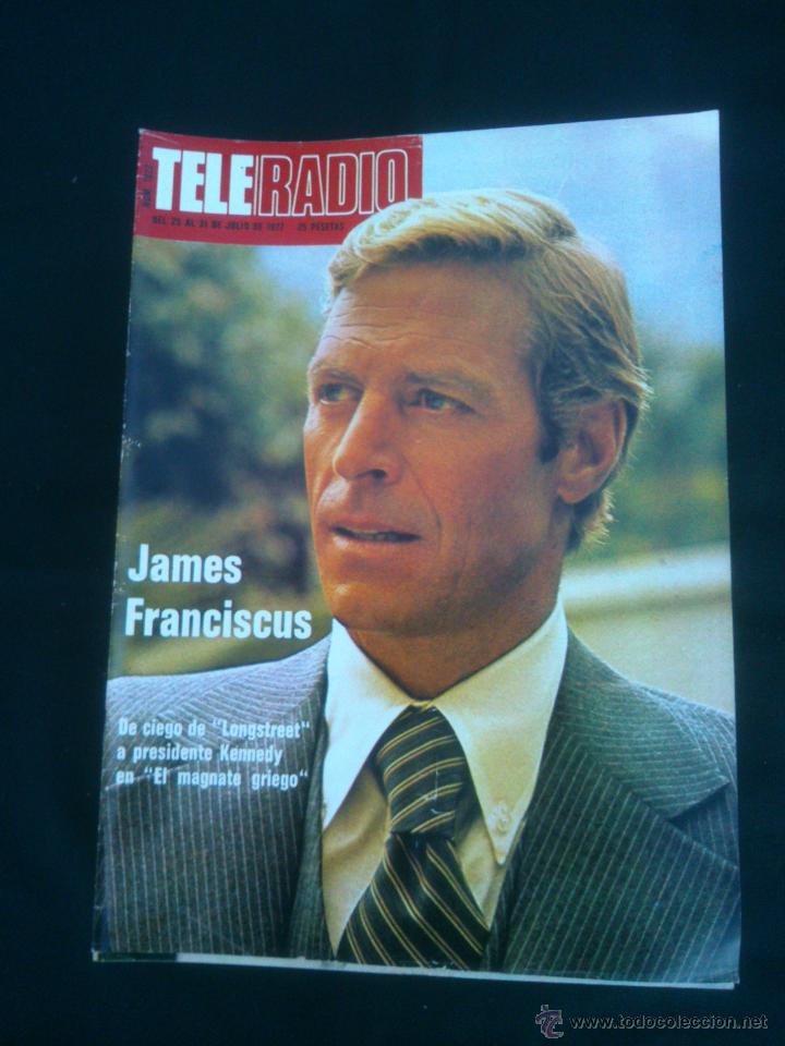 Collection Magazines and Newspapers: REVISTA TELERADIO.JAMES FRANCISCUS. Semanal de TVE- RNE. N&ordm;1022..A&Ntilde;O;1977.