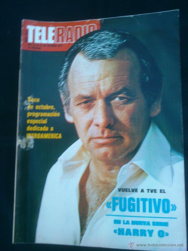 Collection Magazines and Newspapers: REVISTA TELERADIO. EL FUGITIVO. Semanal de TVE- RNE. N&ordm;1033..A&Ntilde;O;1977.