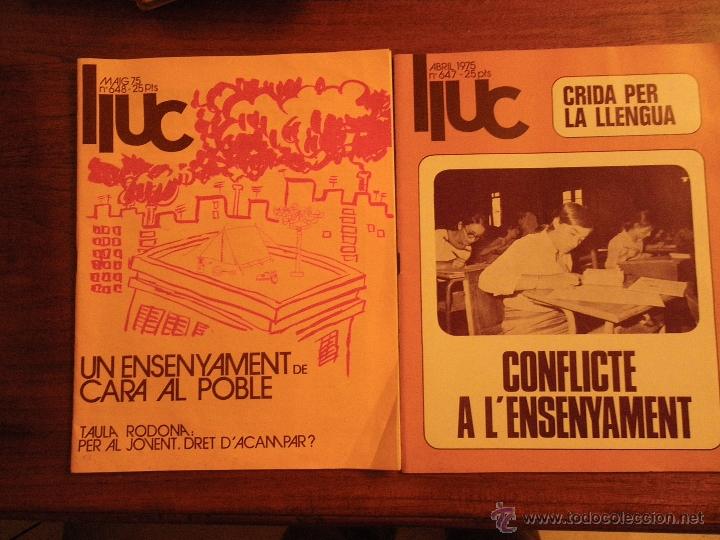 Coleccionismo de Revistas y Peri&oacute;dicos: Revista LLUC, abril i maig 1975. (n&ordm; 647 y 648)