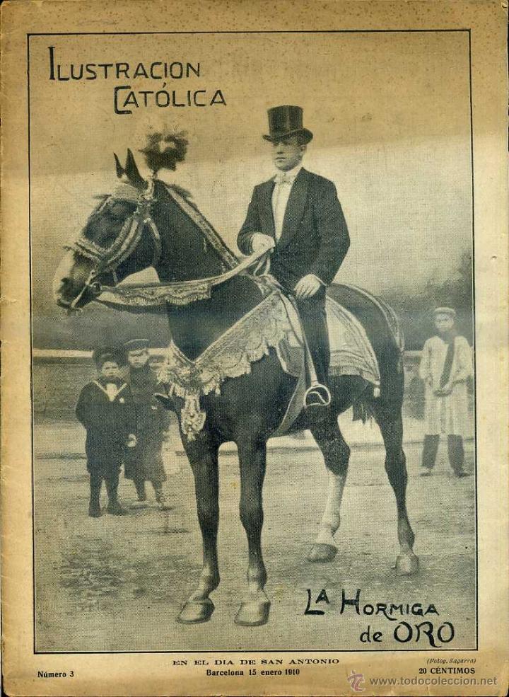 Coleccionismo de revistas y peri&oacute;dicos: LA HORMIGA DE ORO 15 ENE. 1910 - BARCELONA - ELS TRES TOMBS