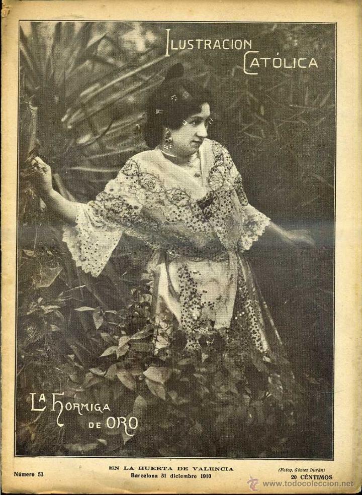 Coleccionismo de revistas y peri&oacute;dicos: LA HORMIGA DE ORO 31 DIC. 1910 - EN LA HUERTA DE VALENCIA