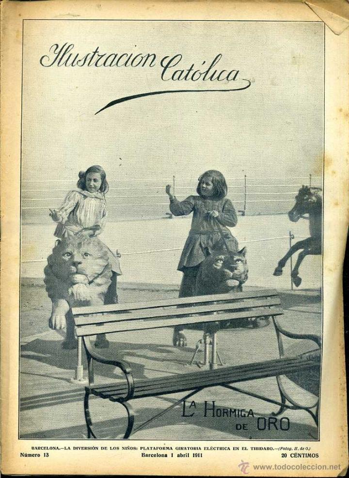 Coleccionismo de revistas y peri&oacute;dicos: LA HORMIGA DE ORO 1 ABR. 1911 - BARCELONA - TIBIDABO