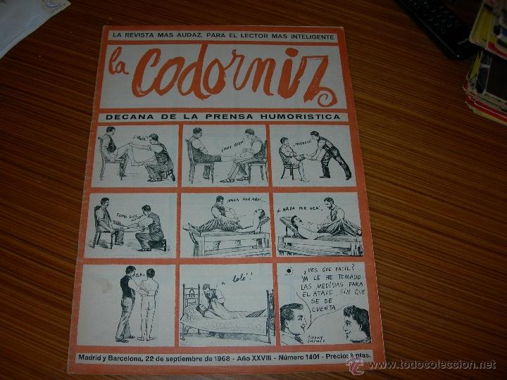 Coleccionismo de Revistas y Peri&oacute;dicos: LA CODORNIZ N&ordm; 1401