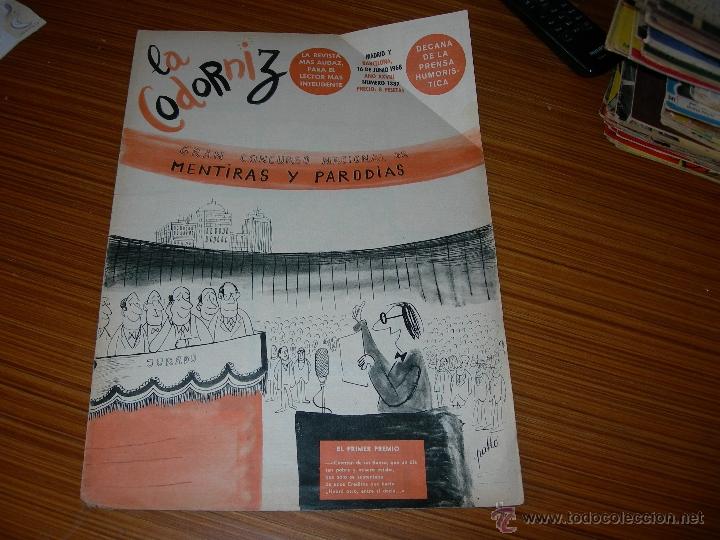 Coleccionismo de Revistas y Peri&oacute;dicos: LA CODORNIZ N&ordm; 1387