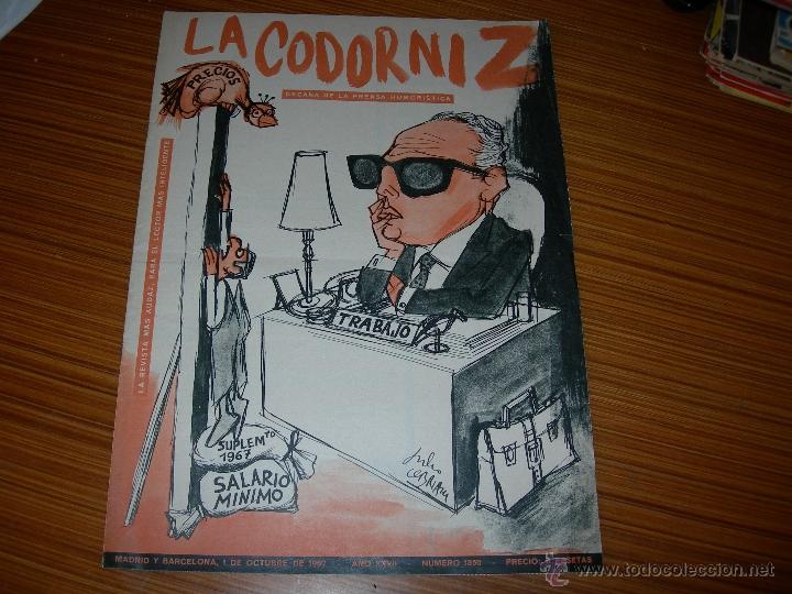 Coleccionismo de Revistas y Peri&oacute;dicos: LA CODORNIZ N&ordm; 1350
