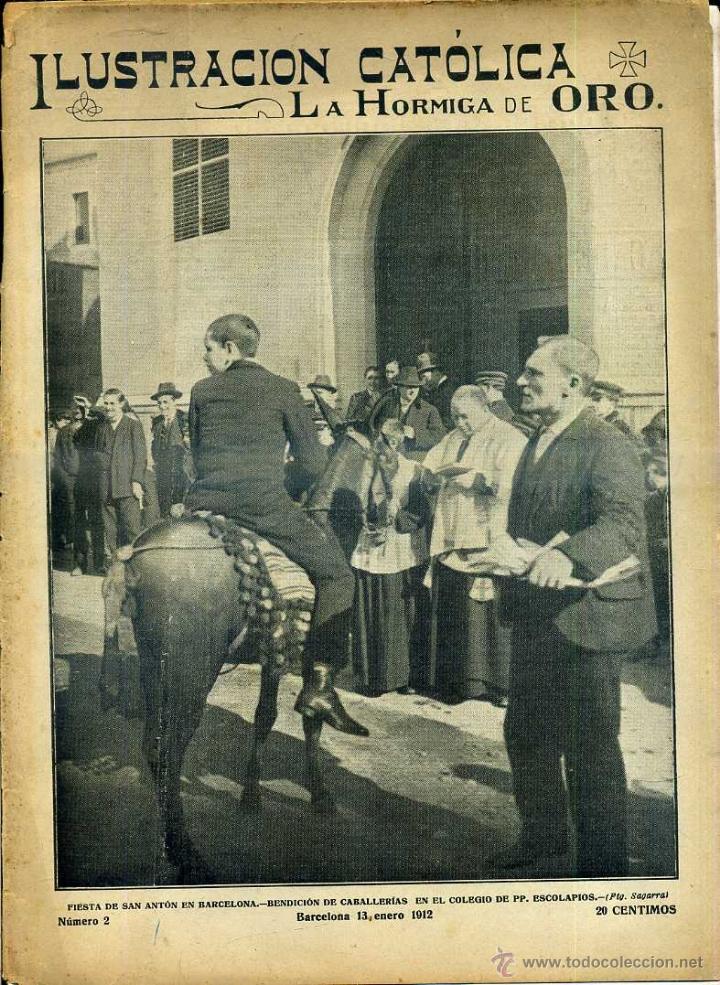 Coleccionismo de revistas y peri&oacute;dicos: LA HORMIGA DE ORO 13 ENE. 1912 - ELS TRES TOMBS BARCELONA