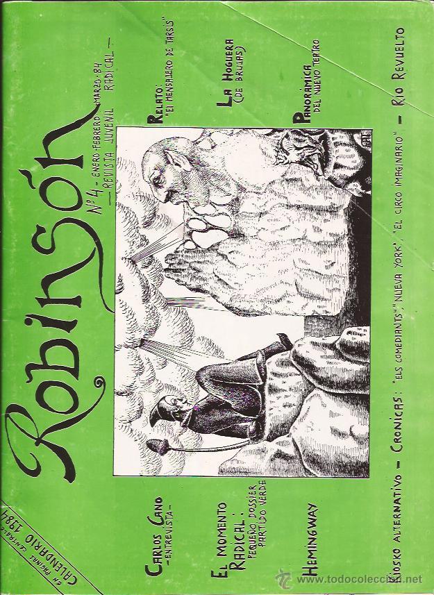 Collezionismo di Riviste e Giornali: FANZINE-ROBINSON N&ordm; 4 ENERO MARZO 1984 REVISTA JUVENIL RADICAL-MADRID