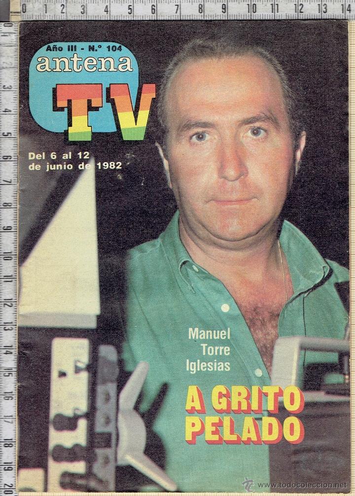 Coleccionismo de Revistas y Peri&oacute;dicos: ANTENA TV MANUEL TORRE IGLESIAS-POSTER-ALASKA Y LOS PEGAMOIDES.1982.