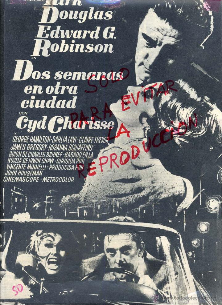 Coleccionismo de Revistas y Peri&oacute;dicos: DOS SEMANAS EN OTRA CIUDAD 1963 HOJA REVISTA