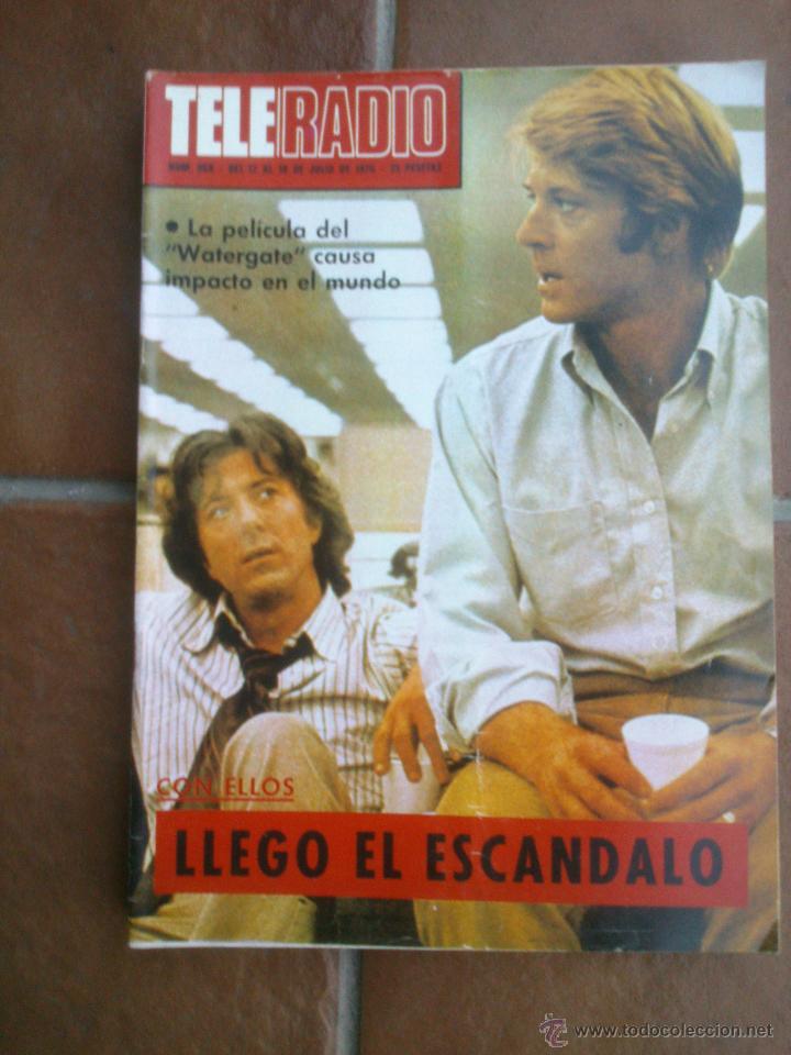 Collectionnisme de Revues et Journaux: REVISTA TELERADIO . WATERGATE--CONVENCION DMOGRATA(USA). Semanal de TVE - RNE. N&ordm;968.A&Ntilde;O;1976.