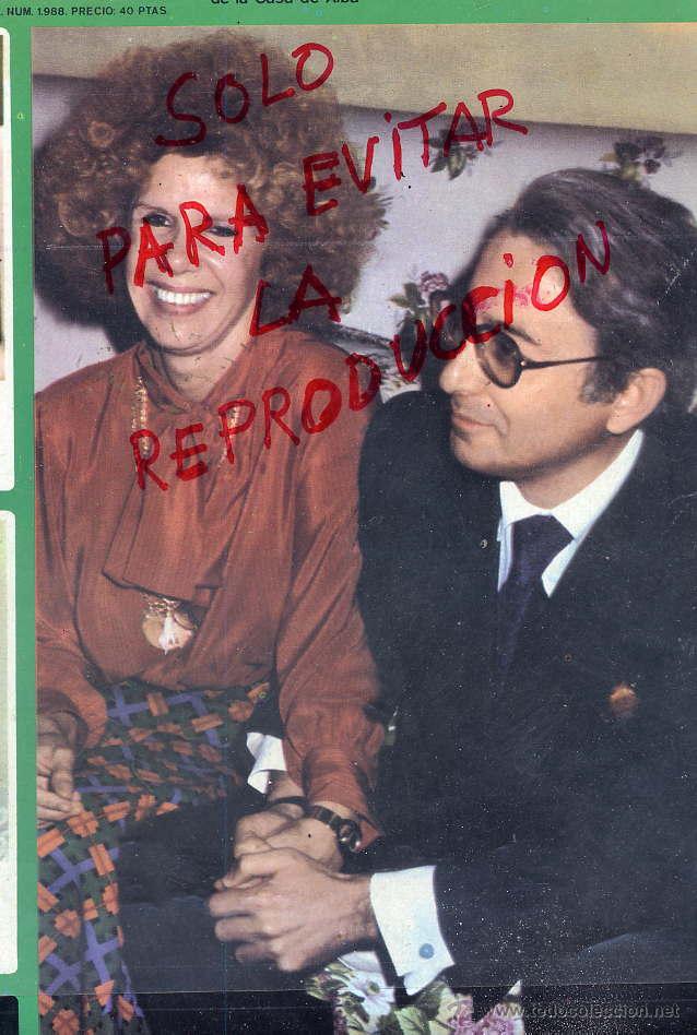 Coleccionismo de Revistas y Peri&oacute;dicos: DUQUESA DE ALBA 1978 BODA CON JESUS AGUIRRE HOJA PORTADA REVISTA SEMANA