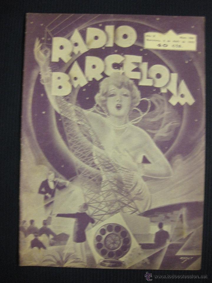 Collezionismo di Riviste e Giornali: REVISTA RADIO BARCELONA N&ordm; 399. 9 ABRIL 1932.