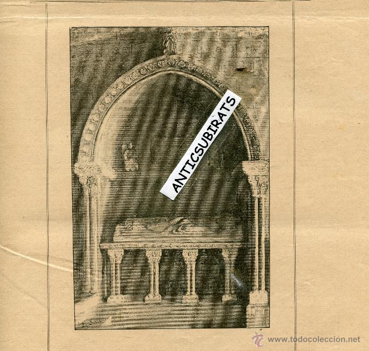 Collection Magazines and Newspapers: REVISTA A&Ntilde;O 1899 SEPULCRO DEL OBISPO ARNALDO DE GURB CONQUISTADOR DE MURCIA EMBAJADOR EN FRANCIA