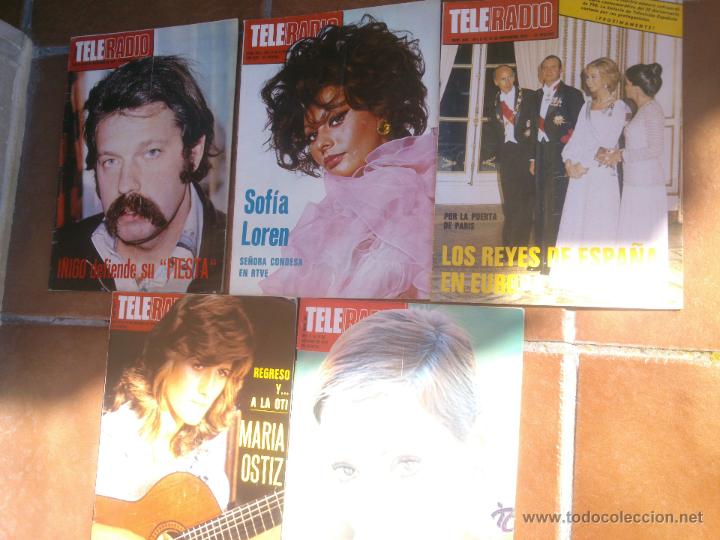 Coleccionismo de Revistas y Peri&oacute;dicos: LOTE DE CINCO REVISTAS TELERADIO. A&Ntilde;O;1976