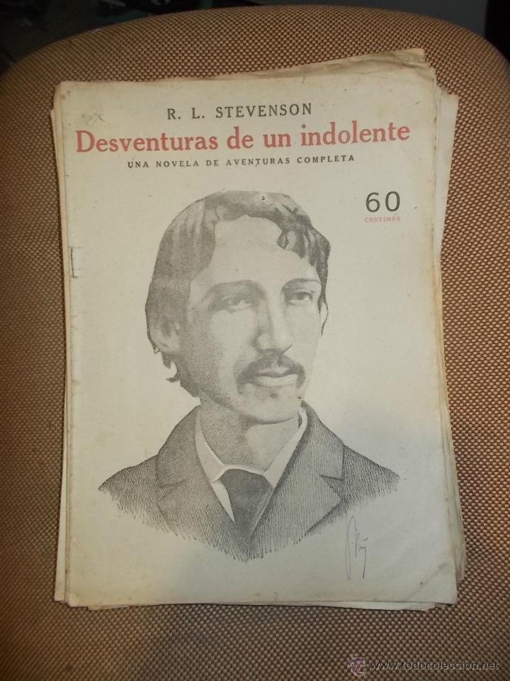Coleccionismo de Revistas y Peri&oacute;dicos: REVISTA LITERARIA NOVELAS Y CUENTOS. NUMERO SUELTO. R.L. STEVENSON. DESVENTURAS DE UN INDOLENTE