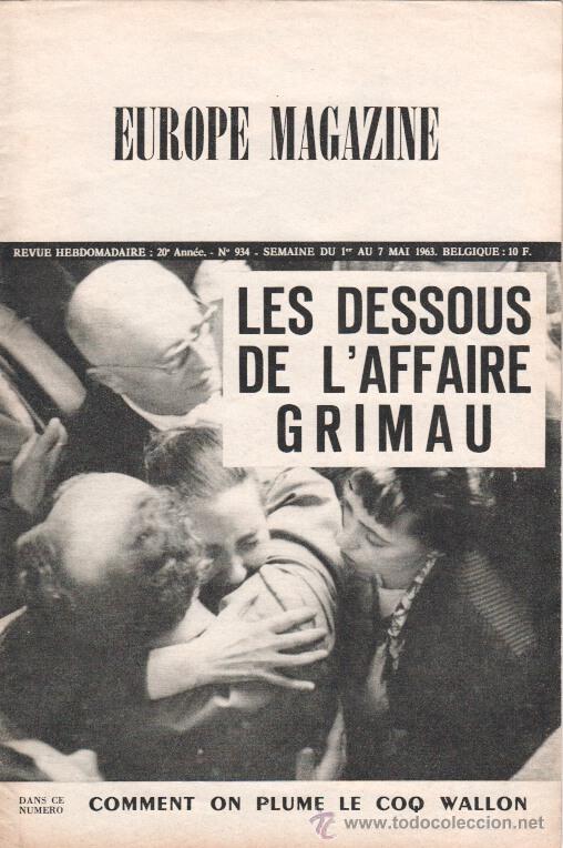 Coleccionismo de Revistas y Peri&oacute;dicos: JULIAN GRIMAU Revista Europe Magazine de Mayo de 1963 Franquismo. Post Guerra Civil. Comunismo. SP4