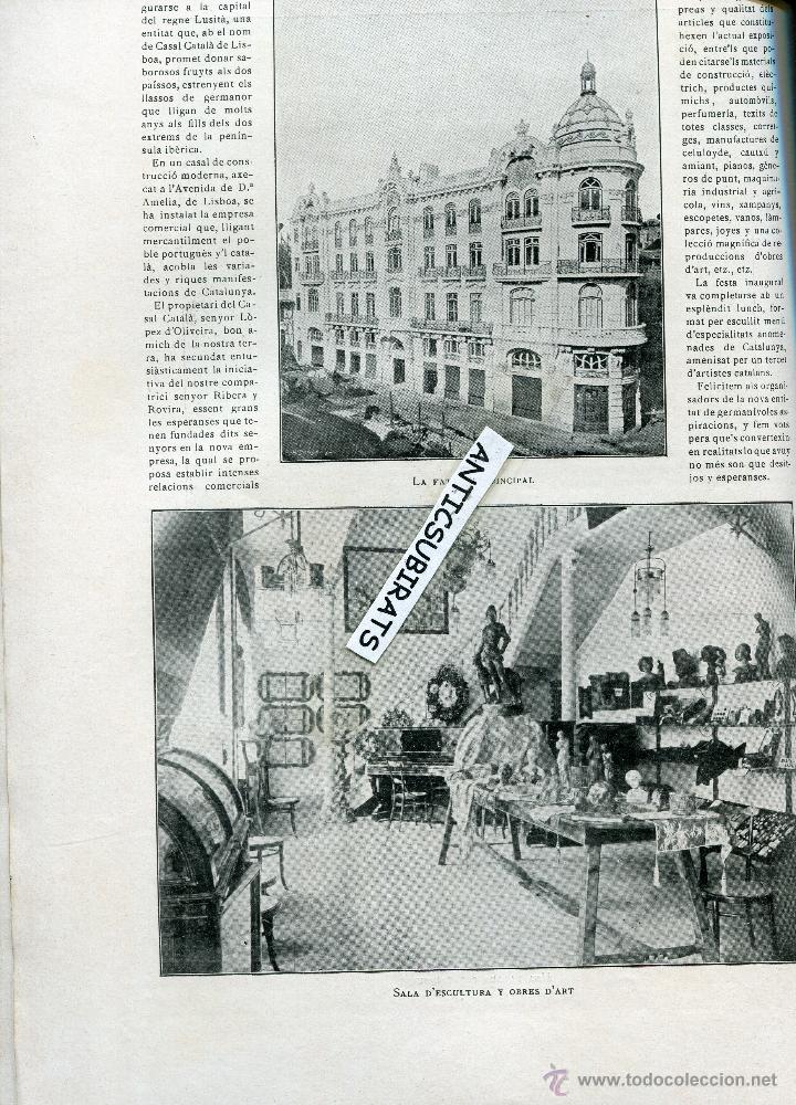 Colecionismo de Revistas e Jornais: REVISTA A&Ntilde;O 1909 CASAL CATALA DE LISBOA PORTUGAL SOMATENS DE L' HOSPITALET DE LLOBREGAT FOTOS