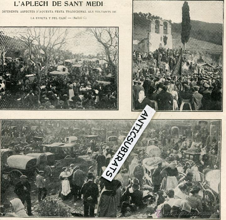 Colecionismo de Revistas e Jornais: REVISTA ANY 1910 SANT MEDI VALLVIDERERA SANTA CREU D' OLORDE FABRICA ALIER  A SANT MARTI PROVENSALS