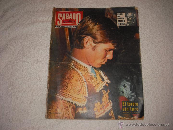 Coleccionismo de Revistas y Peri&oacute;dicos: SABADO GRAFICO  JUNIO 1965 EL TORERO SIN TORO