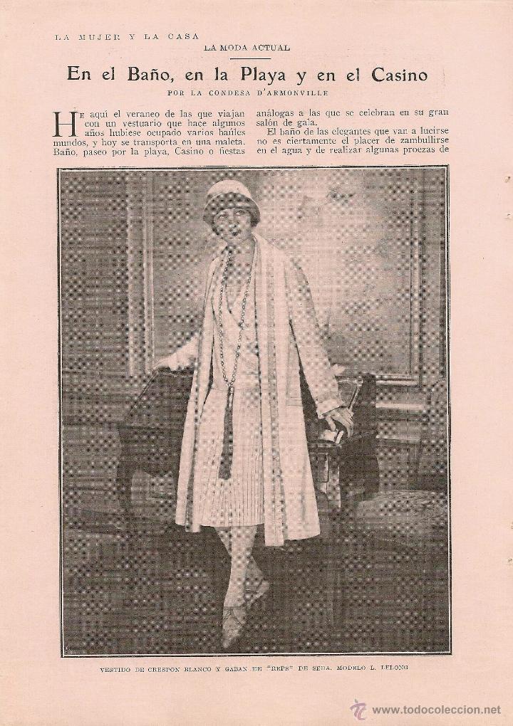 Coleccionismo de Revistas y Peri&oacute;dicos: * MODA FEMENINA * Sombrero Lewis, modelos L. Lelong, Janel, Anna&hellip; -1926
