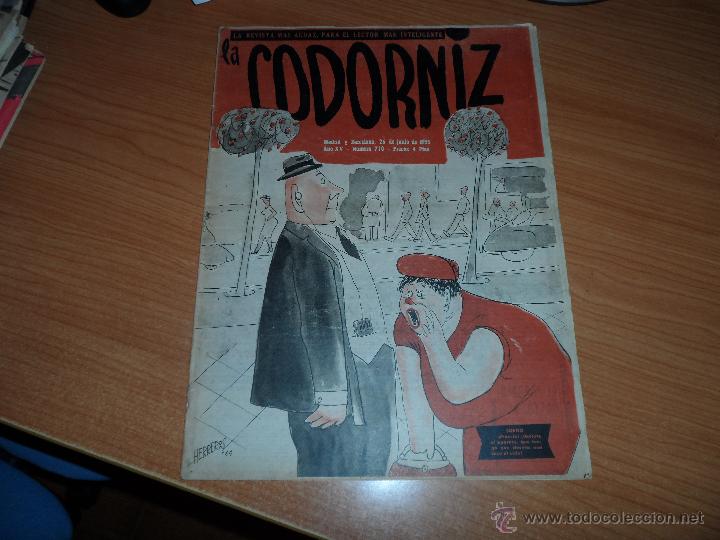 Coleccionismo de Revistas y Peri&oacute;dicos: LA CODORNIZ N&ordm; 710