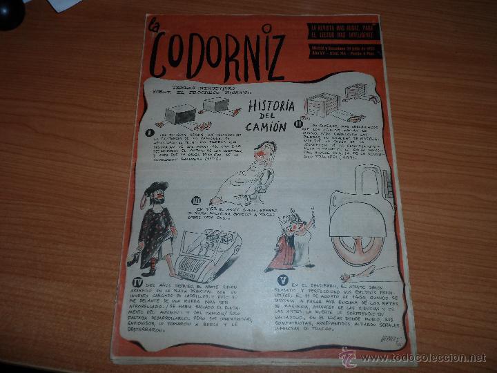 Coleccionismo de Revistas y Peri&oacute;dicos: LA CODORNIZ N&ordm; 714