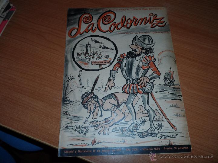 Coleccionismo de Revistas y Peri&oacute;dicos: LA CODORNIZ N&ordm; 1552