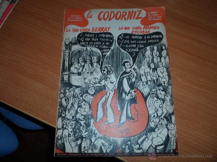 Coleccionismo de Revistas y Peri&oacute;dicos: LA CODORNIZ N&ordm; 1512