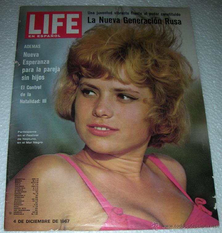 Coleccionismo de Revistas y Peri&oacute;dicos: REVISTA LIFE EN ESPA&Ntilde;OL - 4 DE DICIEMBRE DE 1967 - ENSAYO OL&Iacute;MPICO - CONTRAPORTADA COCA COLA