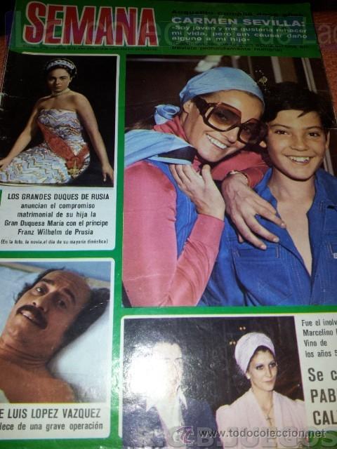 Coleccionismo de Revistas y Peri&oacute;dicos: REVISTA SEMANA NUMERO 19004. 17 JULIO 1976.