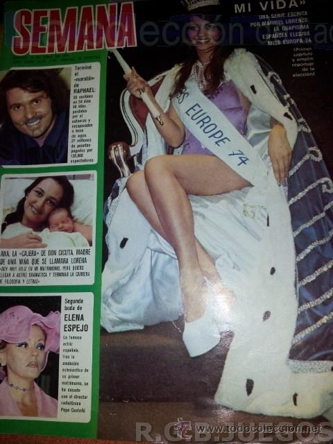 Coleccionismo de Revistas y Peri&oacute;dicos: REVISTA SEMANA NUMERO 1791 15 JUNIO 1974