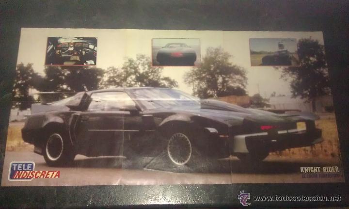 Coleccionismo de Revistas y Peri&oacute;dicos: TRIPLE S&Uacute;PER P&Oacute;STER DE EL COCHE FANTASTICO REVISTA TELEINDISCRETA A&Ntilde;OS 80 - TELE INDISCRETA