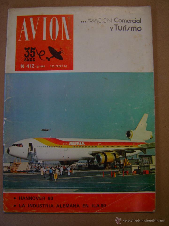 Coleccionismo de revistas y peri&oacute;dicos: Revista Avi&oacute;n n&ordm; 412- 1.980
