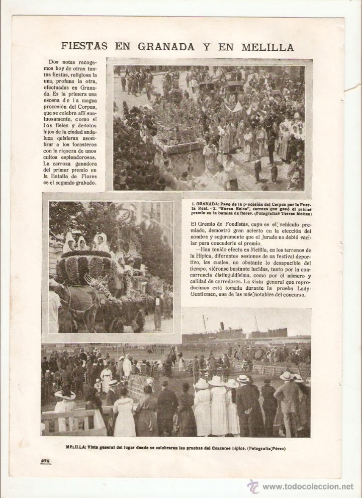 Collection Magazines and Newspapers: A&Ntilde;O 1918 CASTELLTER&Ccedil;OL ARTE SUNYER JOYAS  LLIMONA PINTURA GRANADA PROCESION CORPUS MELILLA HIPICA
