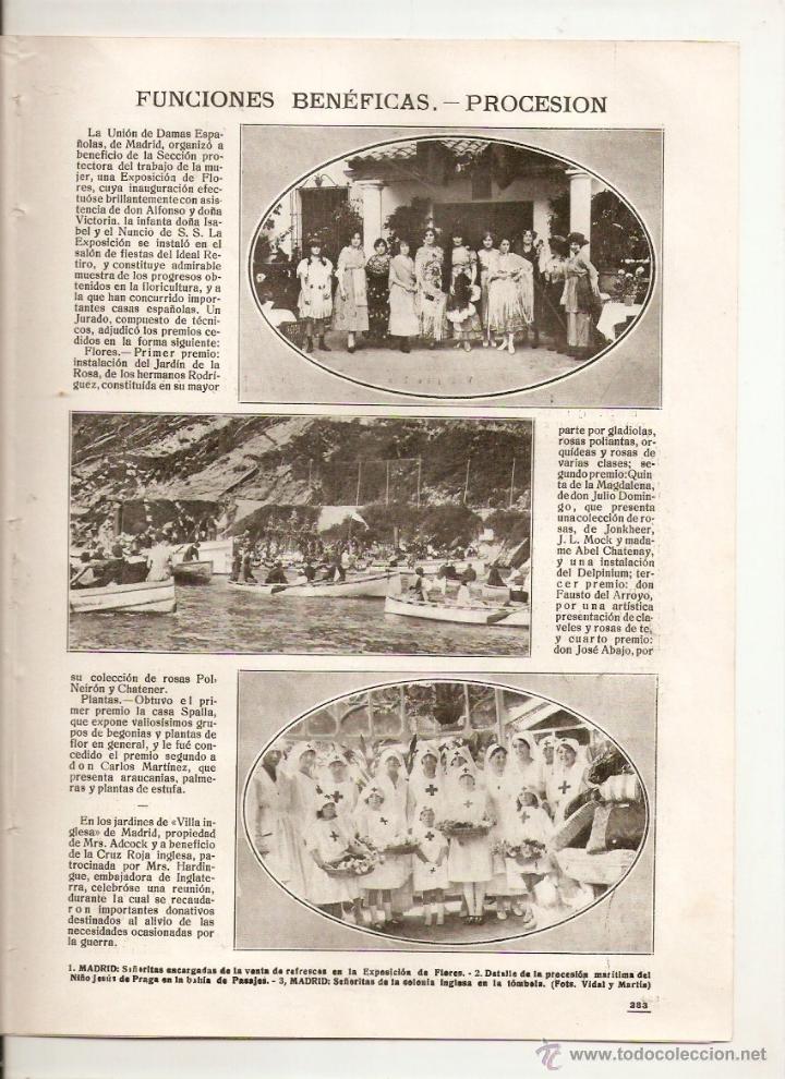 Collectionnisme de Revues et Journaux: A&Ntilde;O 1918 BURGOS ENTIERRO CADENA PASAJES PROCESION VIC DIADA JAIMISTA ORFEO VIGATA COMPA&Ntilde;IA PINILLOS