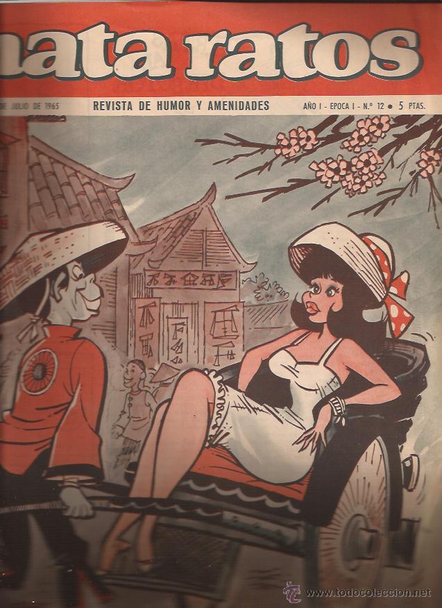 Colecionismo de Revistas e Jornais: REVISTA DE HUMOR-MATA RATOS-1&ordf; EPOCA A&Ntilde;O 1-N&ordm; 12-JULIO 1965